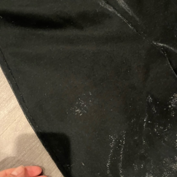 BLACK LOW RISE STRETCHY PANTS - Picture 2 of 9